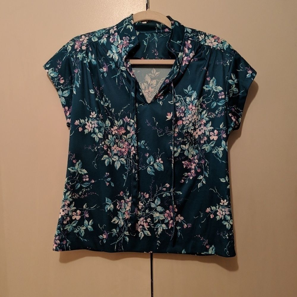 Vintage 2pc floral top & skirt set - Picture 7 of 8